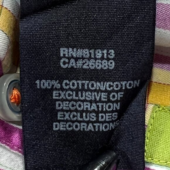 Robert Graham X Button Up Shirt Mens Large Purple Striped Long Sleeve Flip Cuff - Picture 11 of 11